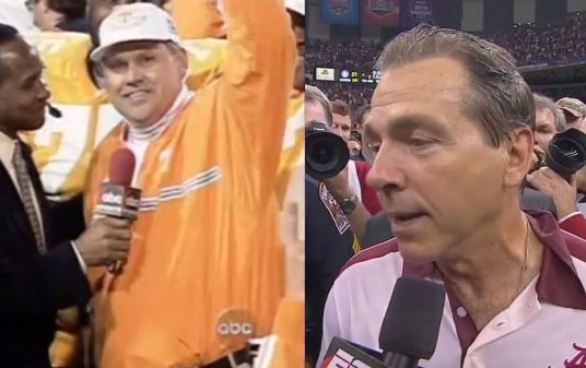 Phil Fulmer and Nick Saban: The first, and likely last, coaches to win the BCS Championship