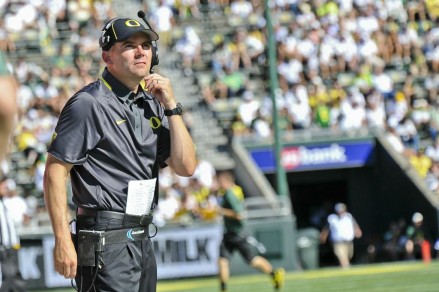 Mark Helfrich could not have asked for a better performance from his offensive during his head coaching debut. 