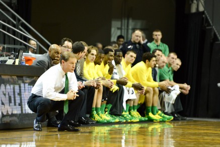 The Oregon bench has out-scored its opponent's bench in 20 of the total 24 games this season.