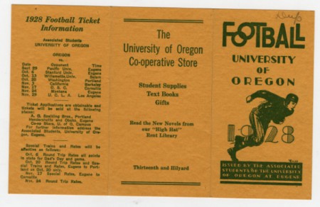 1928 Oregon Football Schedule