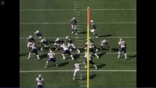 The Dolphins send a man in motion to set up the play from the Wildcat formation.