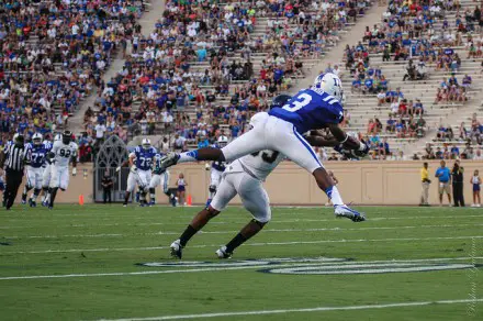 Jamison Crowder is a small, but explosive threat for Duke.