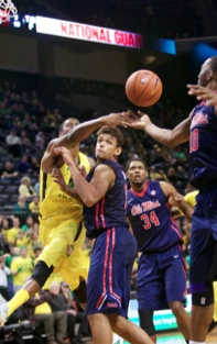 A superb pass under the basket.