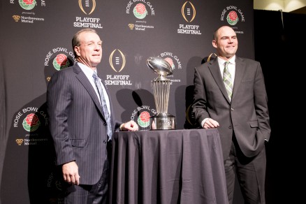 If you need a reminder of recent victories ... here is Mark Helfrich at the Rose Bowl