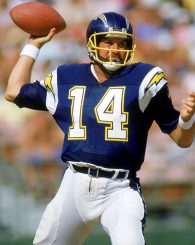 Dan Fouts played his entire NFL career with the Chargers. Photo by: csashows.com