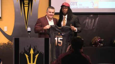 Durant with ASU Head Coach Todd Graham on National Signing Day