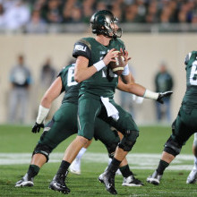 Connor Cook led the Spartans with 192 yards passing and 2 TD's