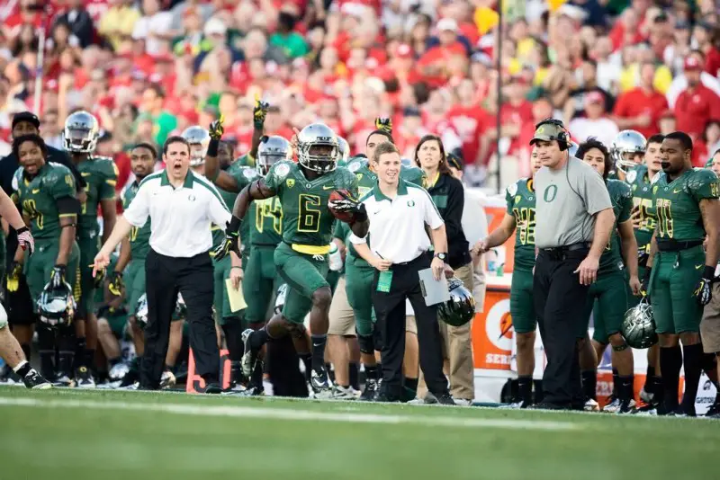 De'Anthony Thomas in the 2012 Rose Bowl, Oregon's only one-possession win over a quality opponent this decade.