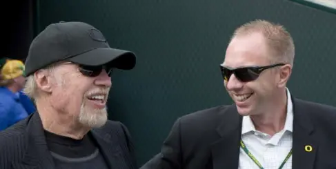 Phil Knight and Rob Mullens in a better time
