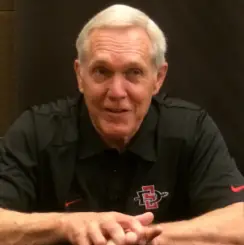 Coach Rocky Long of San Diego State