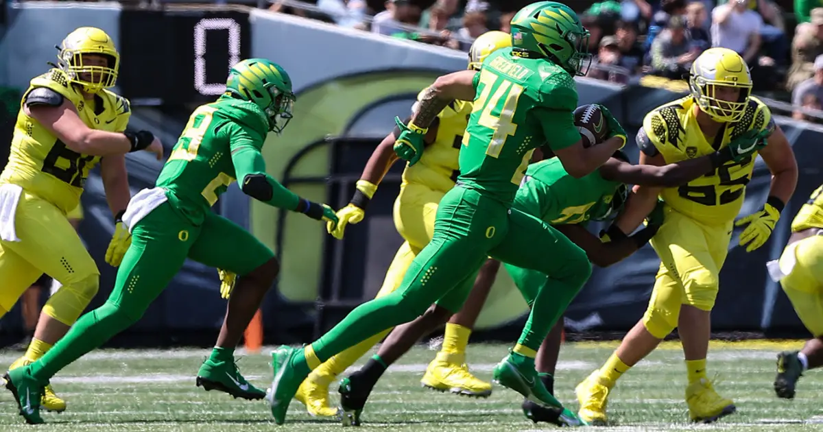 JJ Greenfield Oregon Football Spring Game 2022 Autzen - Eugene, OR