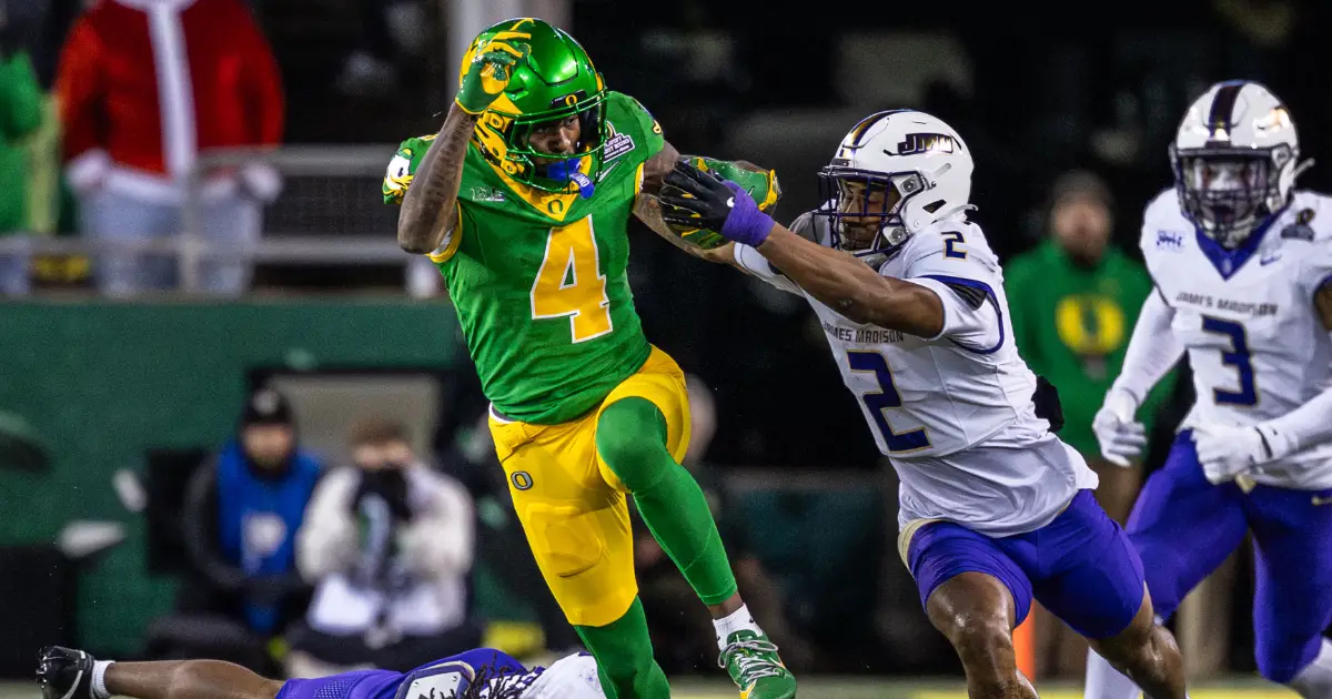 Malik Benson vs JMU - Oregon Football - FishDuck.com in Eugene, OR - College Football Playoff
